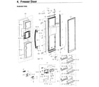 Samsung RS27FDBTNSR/AA-00 freezer door diagram