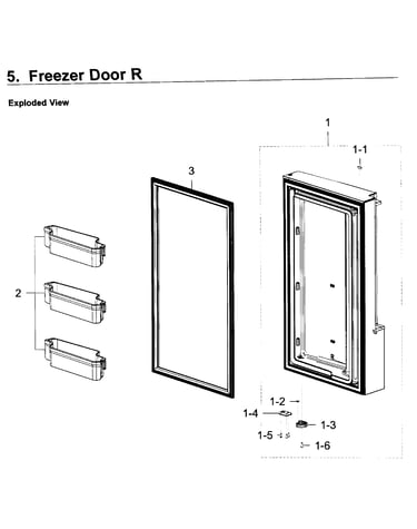 Freezer door r