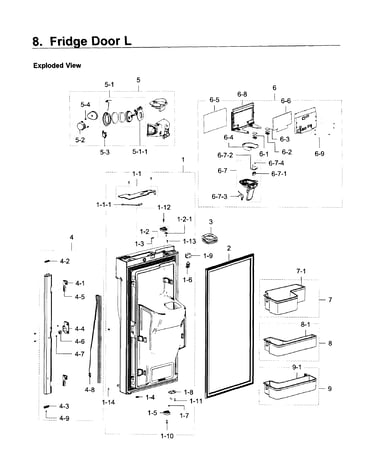 Fridge door l