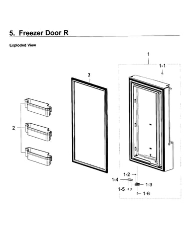 Freezer door r