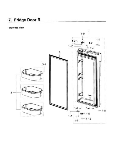 Fridge door r