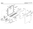 Bosch SHX68T55UC/09 door diagram