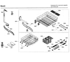 Bosch SHX46A05UC/40 rack diagram