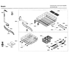 Bosch SHX46A05UC/30 rack diagram