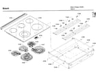 Bosch HEI8054U/07 cooktop diagram