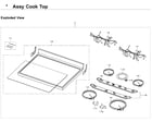 Samsung NE59J3420SW/AA-07 cooktop diagram