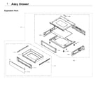 Samsung NE58K9500SG/AA-01 drawer diagram