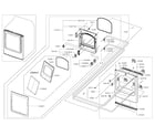 Samsung DV50K8600EW/A3-01 frame front & door diagram