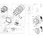Samsung DV50K8600EW/A3-01 drum parts diagram