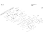 Bosch HDI8054U/04 control panel & burner diagram