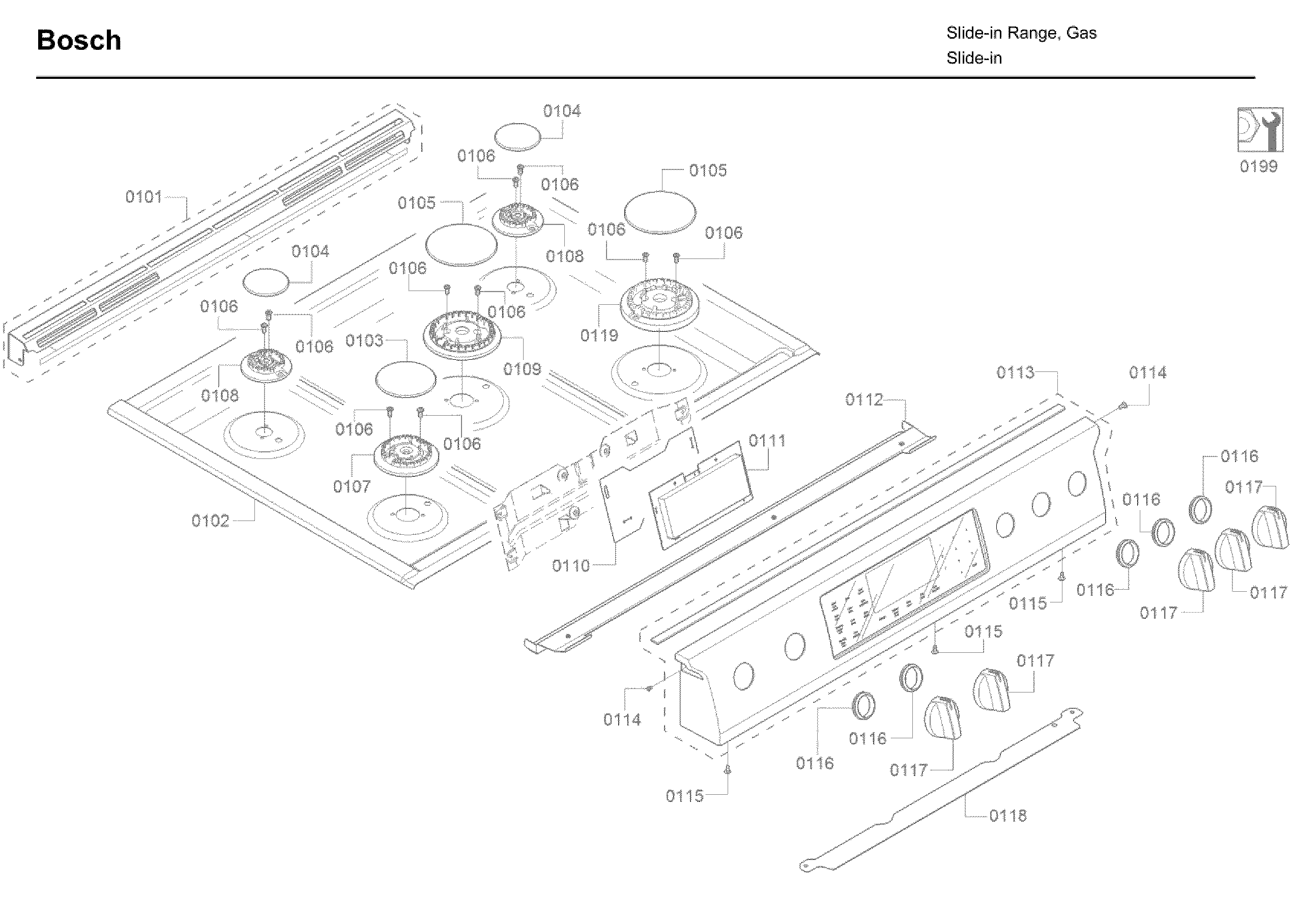 Control panel & burner