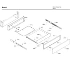 Bosch HDI8054U/06 drawer diagram