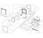 Samsung DV50K8600GV/A3-01 frame front & door diagram