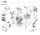 Samsung NE58F9710WS/AA-03 main asy diagram