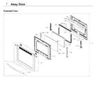 Samsung NE58F9710WS/AA-03 door diagram