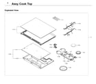 Samsung NE58F9710WS/AA-03 cooktop diagram