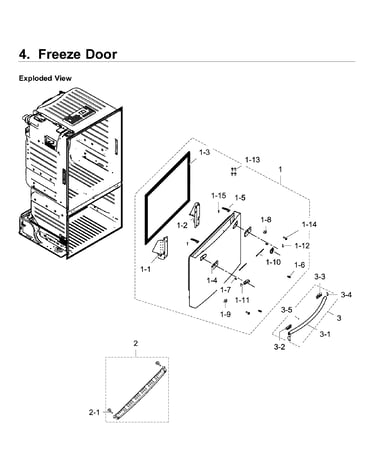 Freezer door