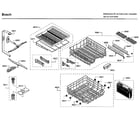 Bosch SHP65T55UC/09 baskets diagram