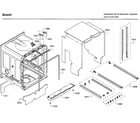 Bosch SHP65T52UC/09 tub diagram