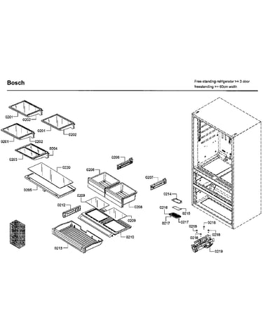 Drawer/shelf asy