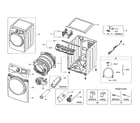 Samsung DV42H5000EW/A3-03 main asy diagram