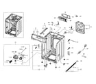Samsung WF42H5000AW/A2-01 frame & cover parts diagram
