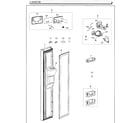 Samsung RS25J500DSG/AA-00 freezer door diagram