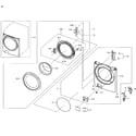 Samsung WF42H5200AP/A2-01 frame front & door diagram
