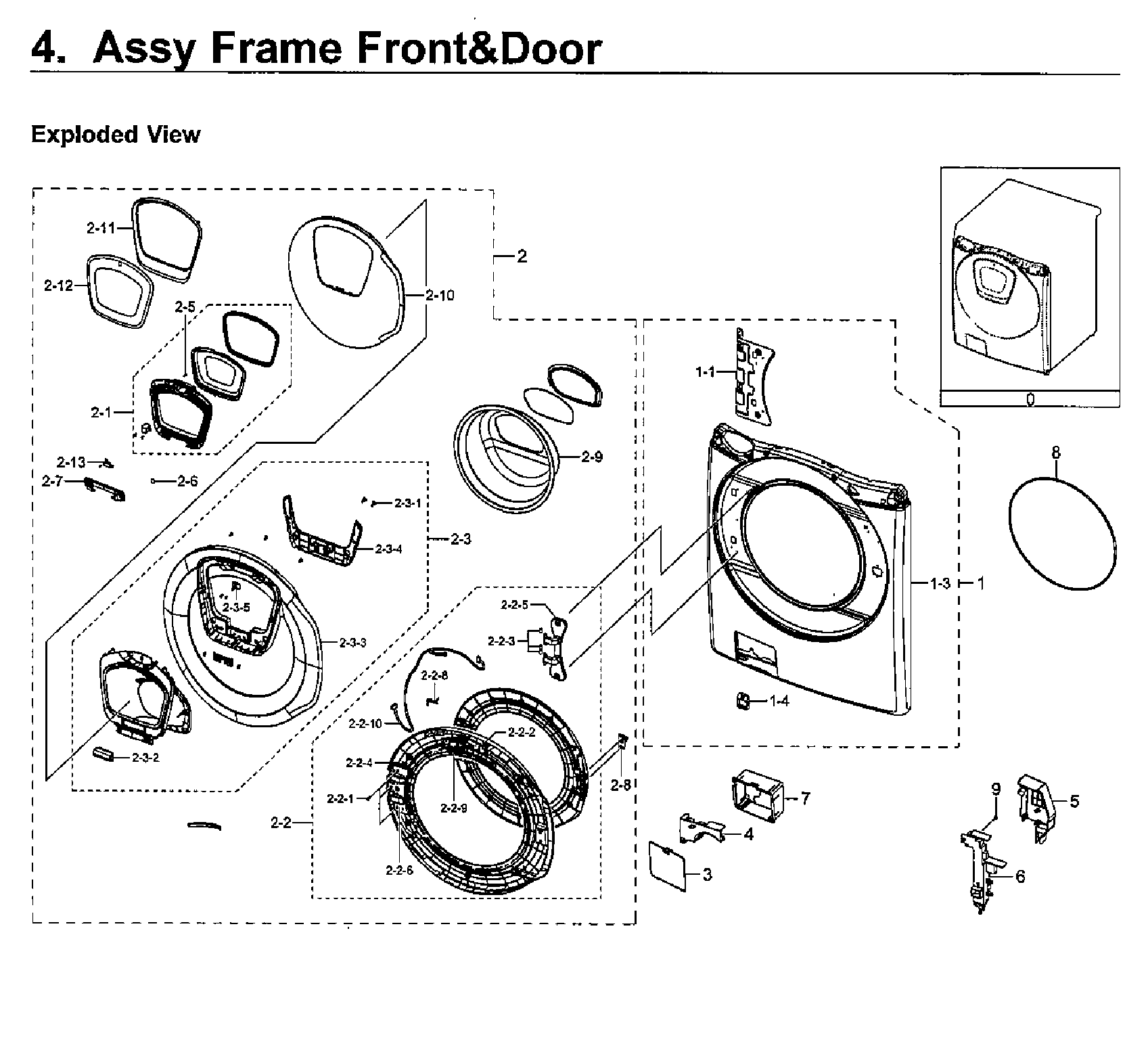 Frame front & door