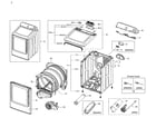 Samsung DV48H7400EW/A2-01 main asy diagram