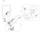 Samsung DV42H5000GW/A3-01 duct & burner diagram