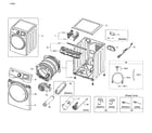 Samsung DV42H5000GW/A3-02 main asy diagram