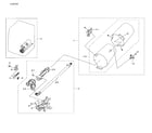 Samsung DV42H5000GW/A3-02 duct & burner diagram