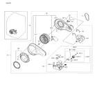 Samsung DV42H5000GW/A3-03 motor duct diagram