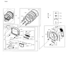 Samsung DV48J7700EW/A2-02 drum diagram