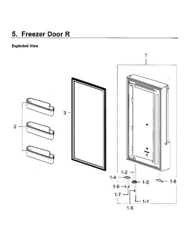 Freezer door rt