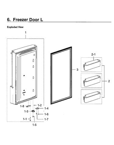 Freezer door lt