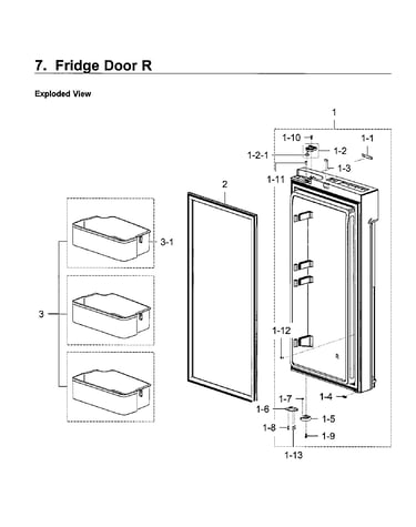 Fridge door rt