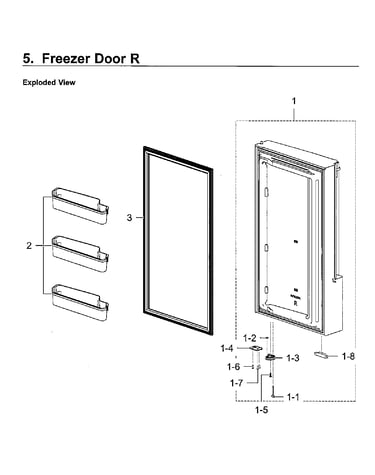 Freezer door rt