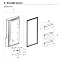 Samsung RF28K9070SR/AA-02 freezer door lt diagram