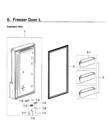Freezer door lt