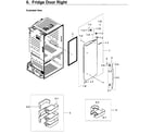 Samsung RF23HCEDBWW/AA-08 fridge door rt diagram
