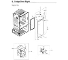 Samsung RF23HCEDBWW/AA-09 fridge door rt diagram