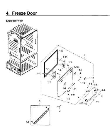 Freezer door