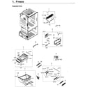 Samsung RF23HCEDBWW/AA-13 freezer / icemaker diagram