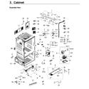 Samsung RF23HCEDBWW/AA-13 cabinet diagram