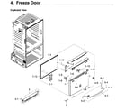 Samsung RF23HCEDBWW/AA-13 freezer door diagram