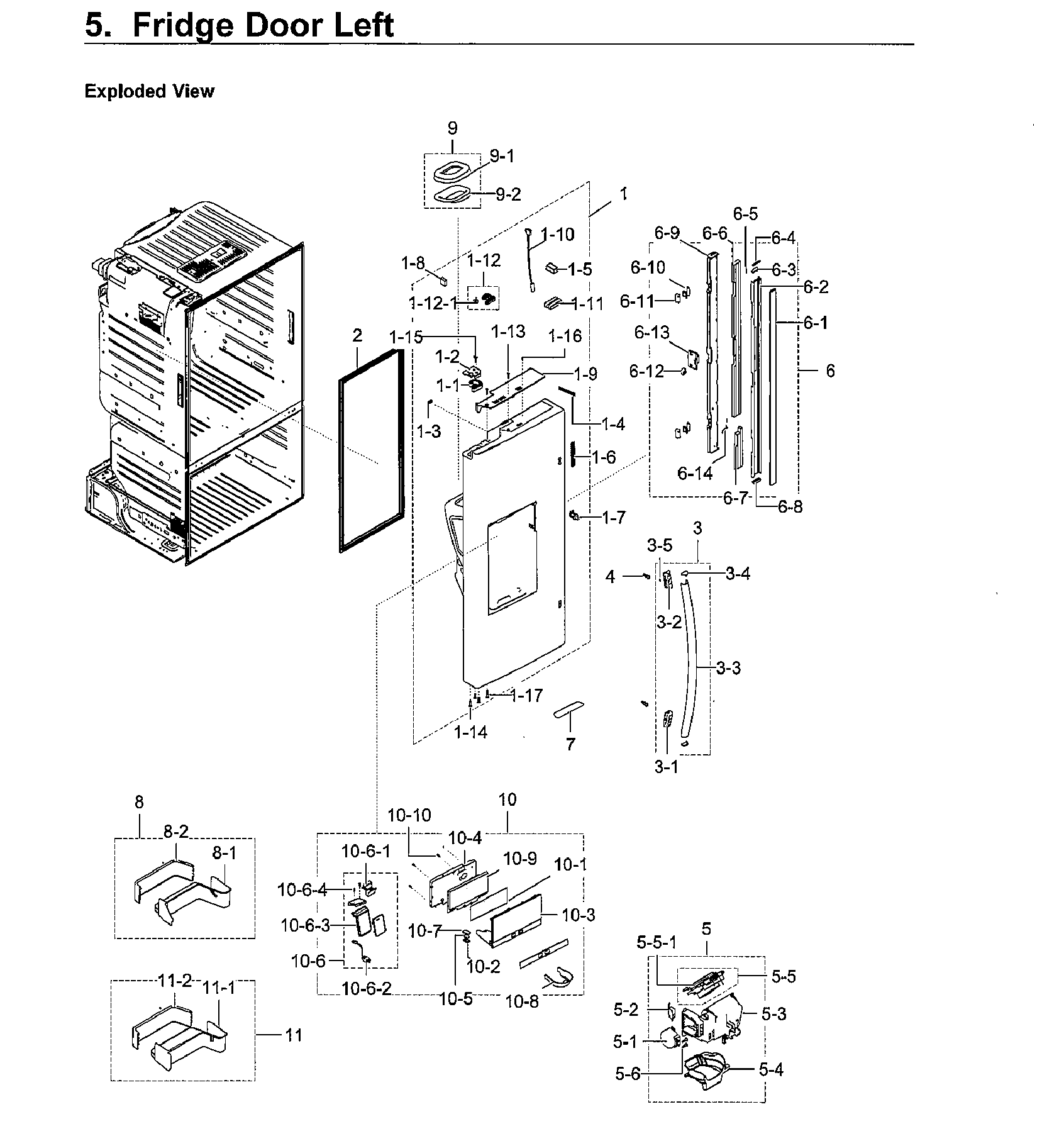 FRIDGE DOOR LT