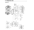 Samsung RF23HCEDBWW/AA-13 fridge door lt diagram
