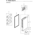 Samsung RF24J9960S4/AA-04 freezer door rt diagram